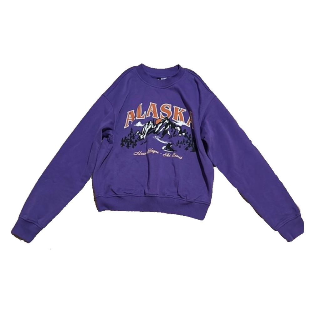 Purple and Orange Alaska Crewneck